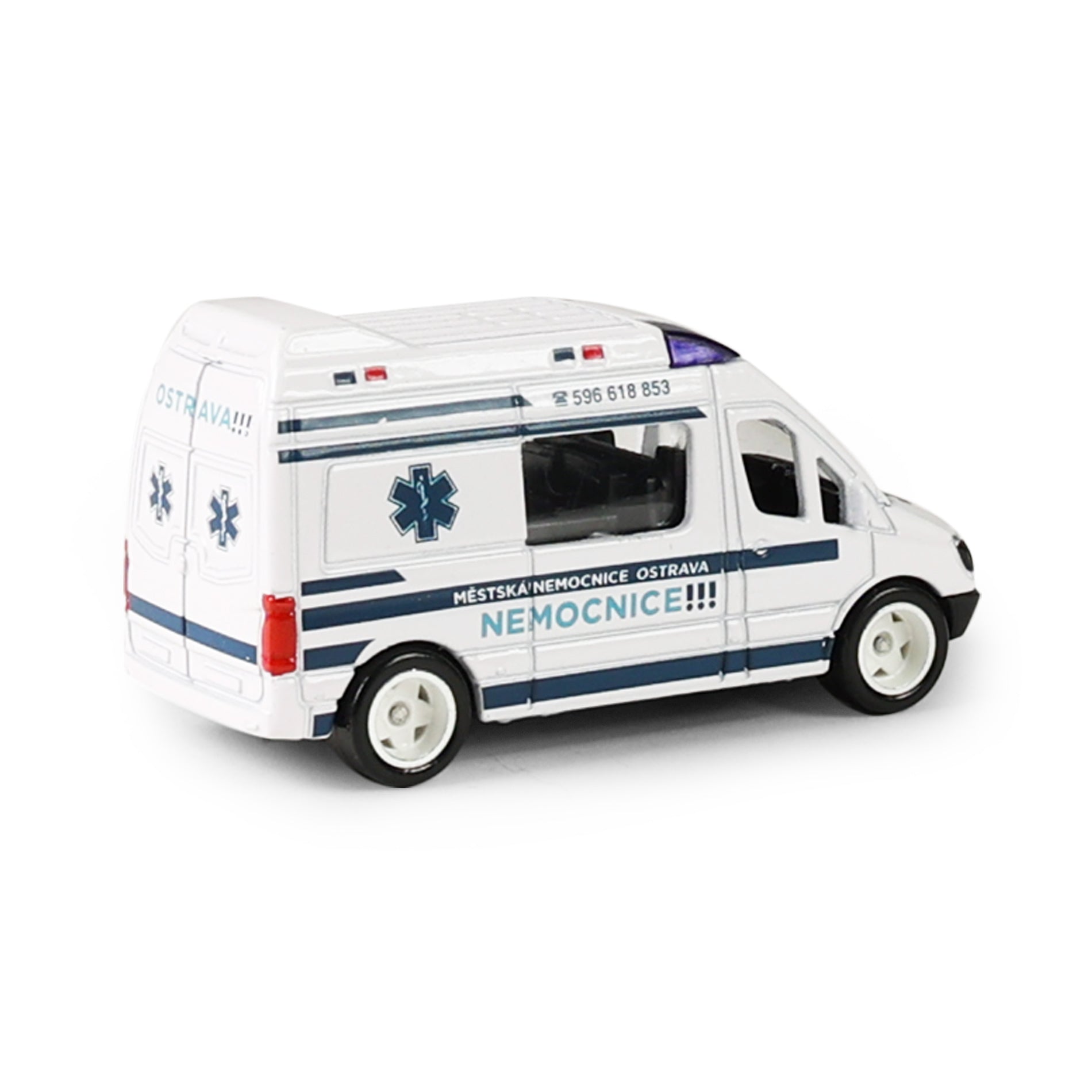 Metallauto Krankenwagen Ostrava 7 cm