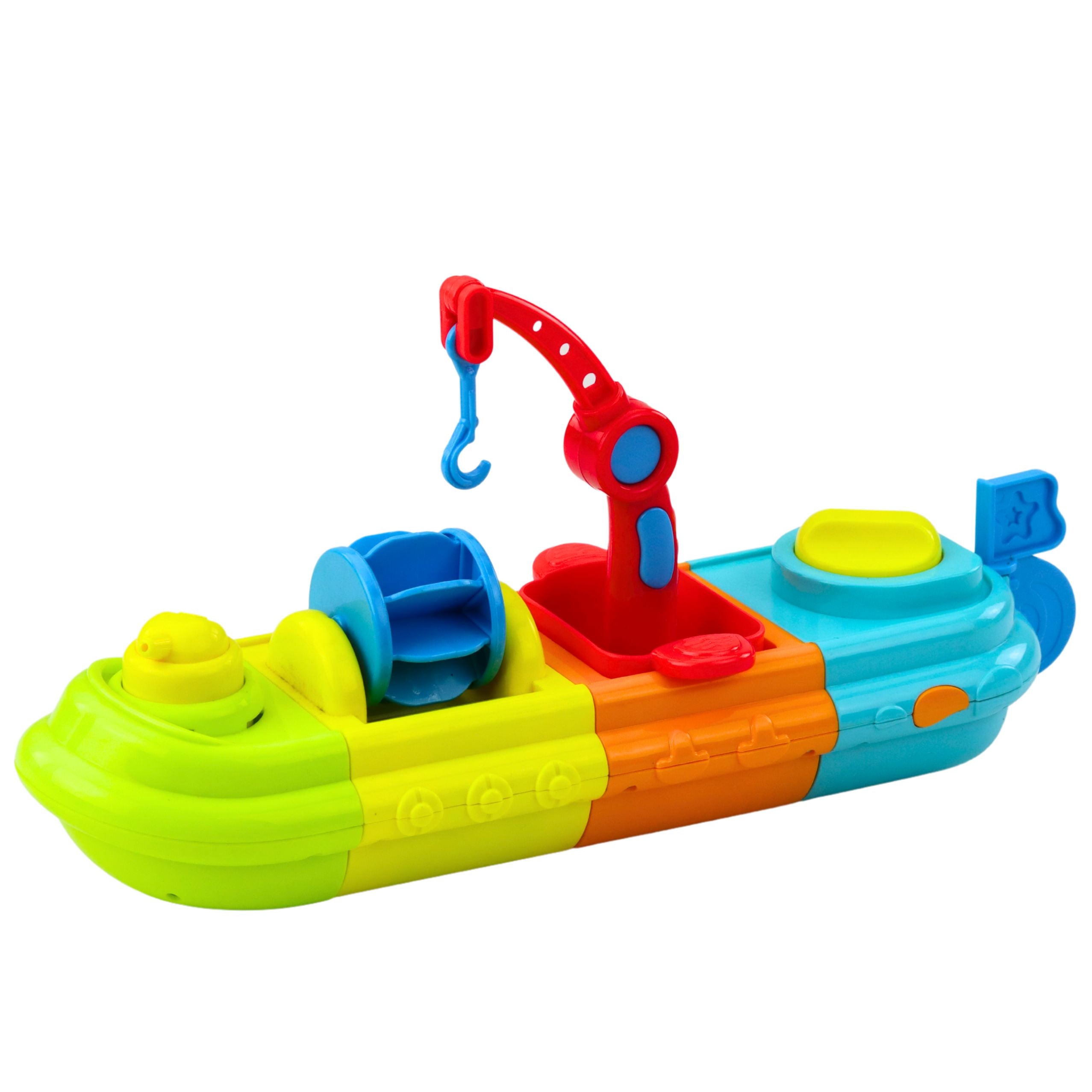 Bath Toy Ship Boat Colorful Crane Hook Duck Turtle