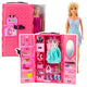 Doll With Wardrobe Accessories Pink Clothes Fashion Dress Up Set