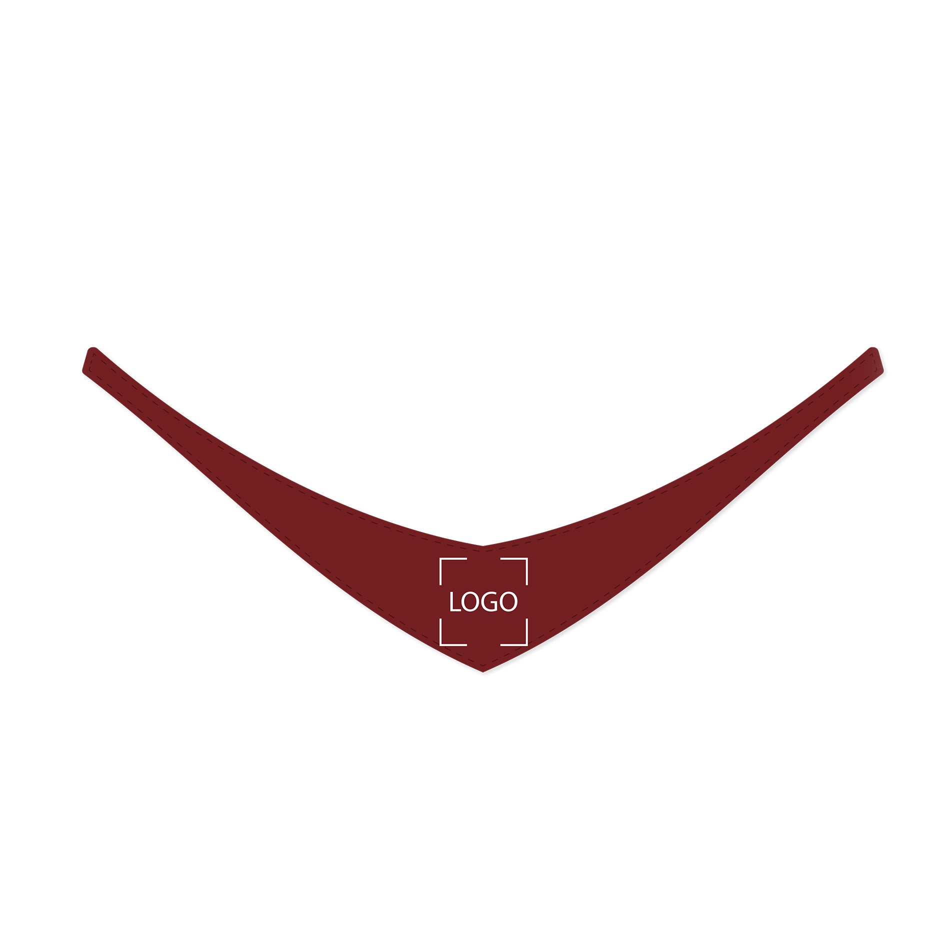 De sjaal voor pluche - donkerrood