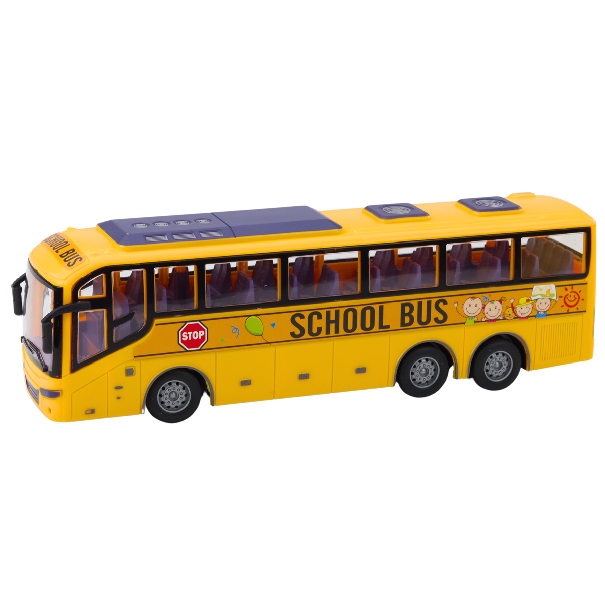 Rc School Bus 1:30 Remote Controlled Lights Yellow