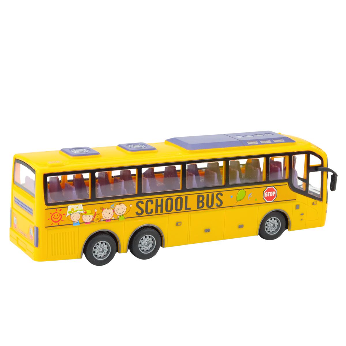 Rc School Bus 1:30 Remote Controlled Lights Yellow