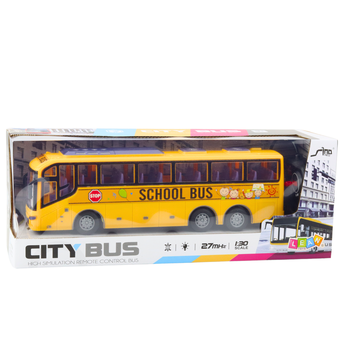 Rc School Bus 1:30 Remote Controlled Lights Yellow