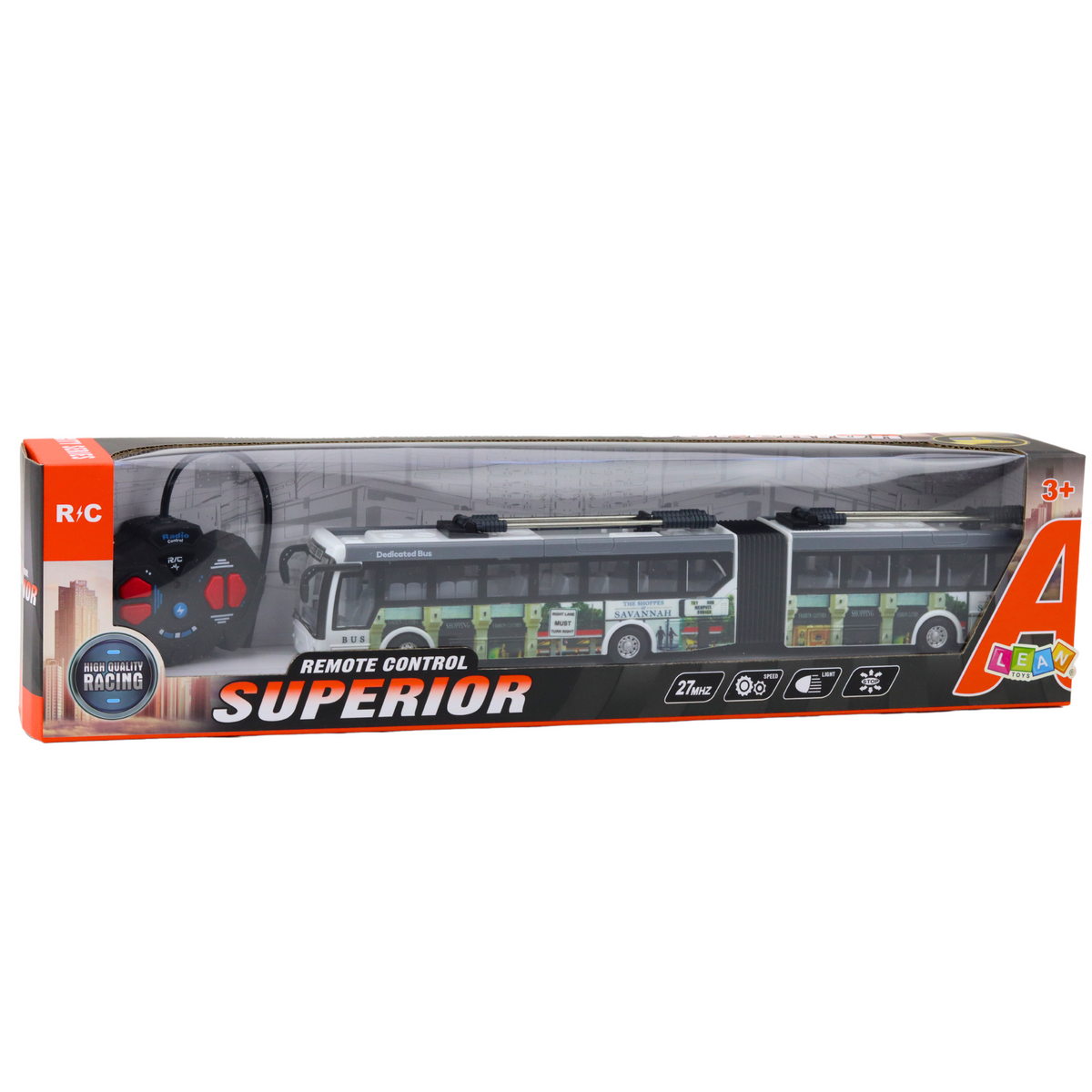 Remote Controlled City Trolleybus Rc Lights Public Transport