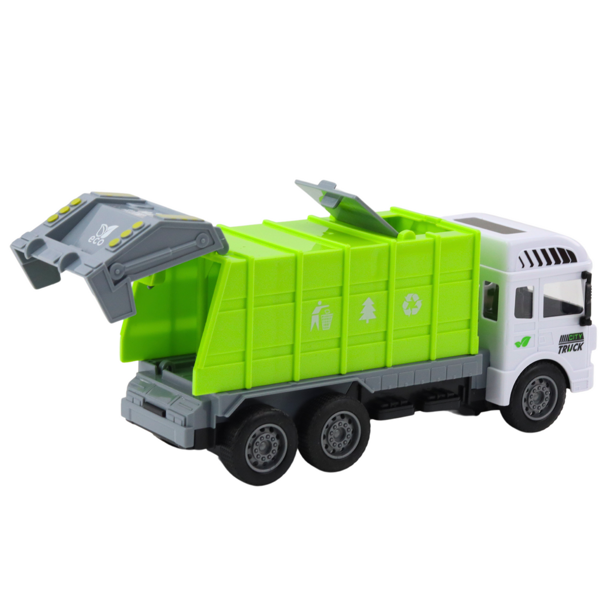 Rc Garbage Truck Remote Controlled Light Green 1:24