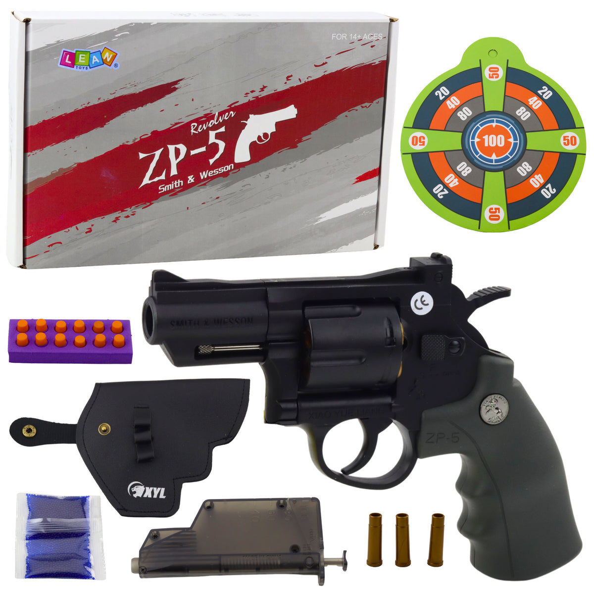 Gunnán Zp-5 Cartúis Foam Liathróidí Uisce Sciath Hidrogel Holster