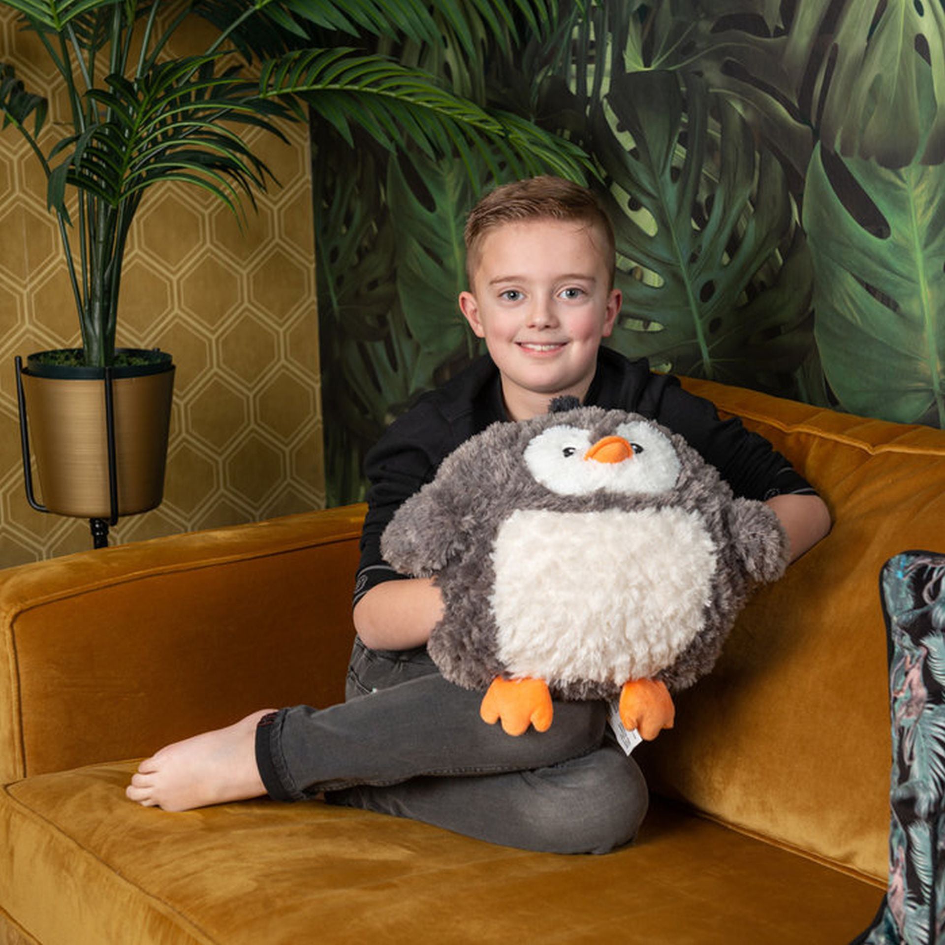Cozy Noxxiez Hw713 Penguin-pillow 3 In 1