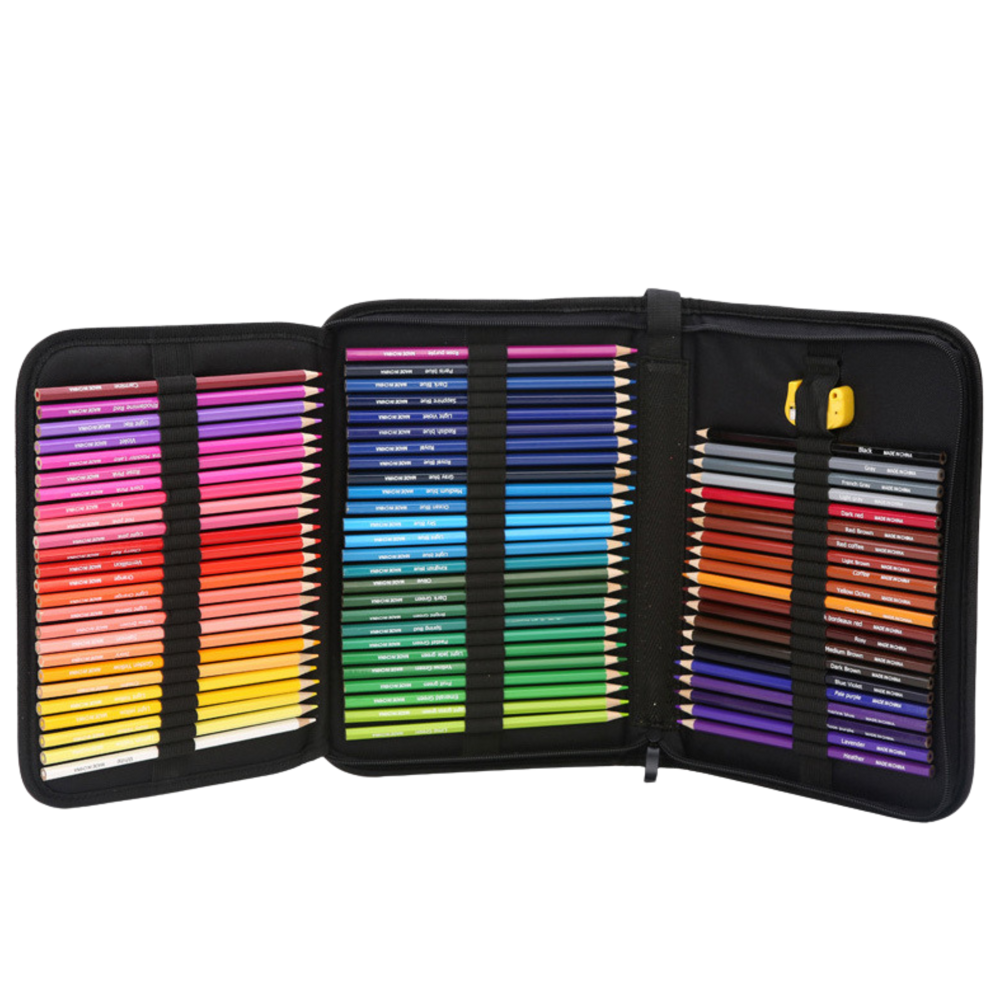 Set Of Hexagonal Drawing Pencils Sketching Pencil Case 72 Pcs