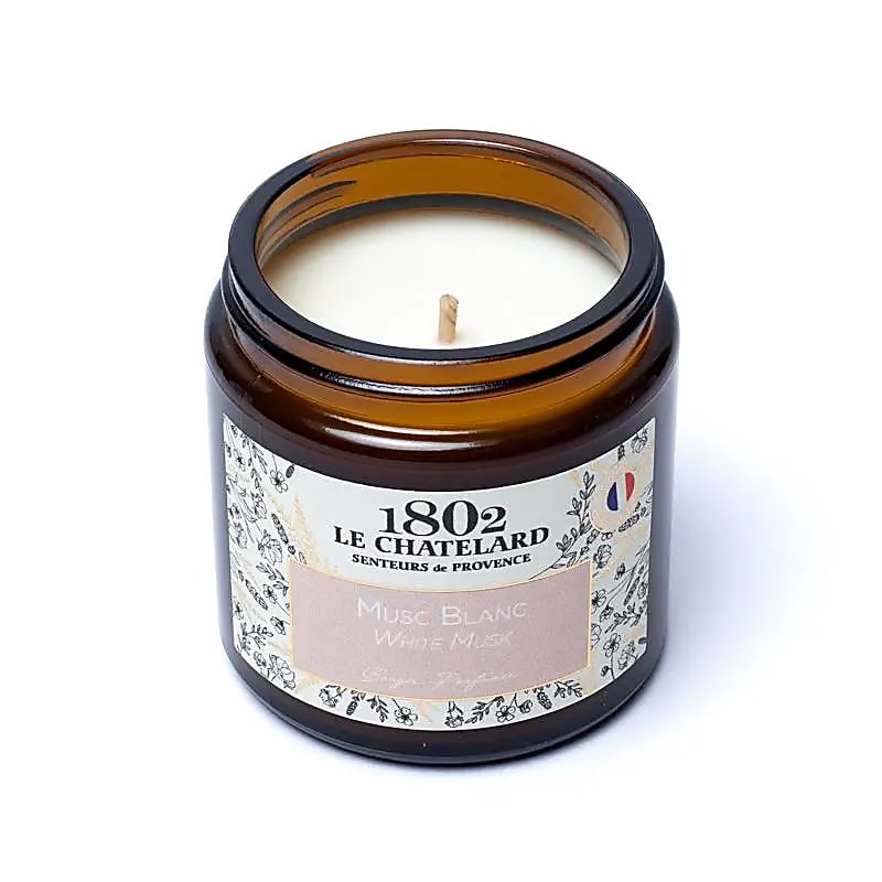 Le Chatelard 1802 illatos gyertya fehér pézsma - 80g