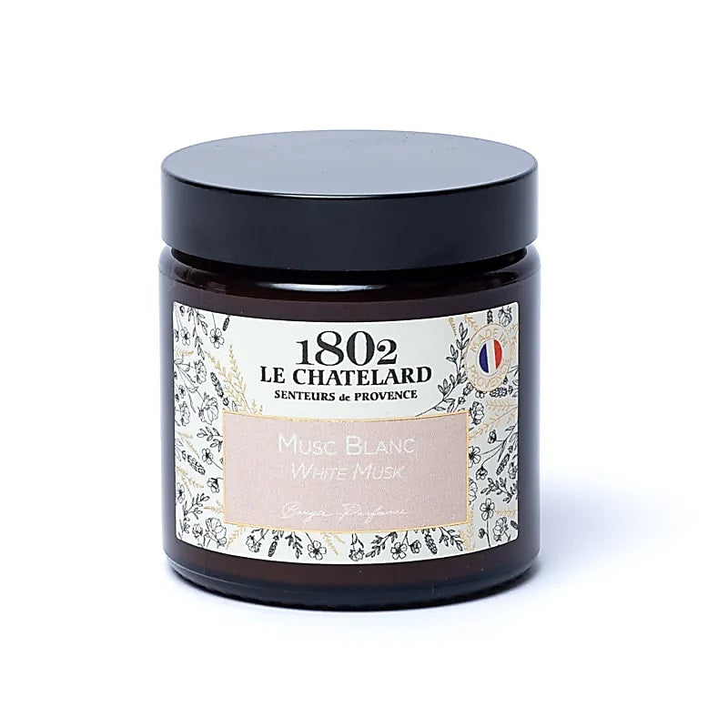 Le Chatelard 1802 illatos gyertya fehér pézsma - 80g