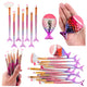 Mermaid Tail Makeup Brush Set Purple-pink 8pcs.