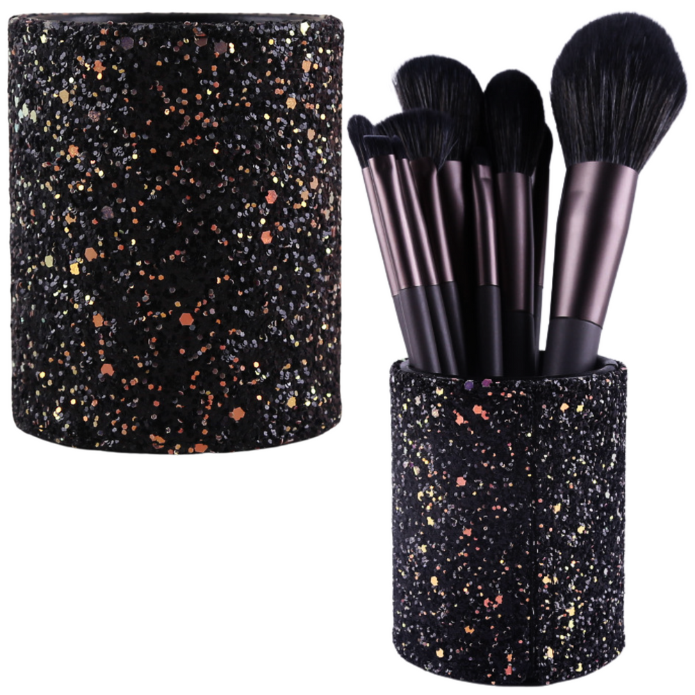 Nádobka na štětce a příslušenství Glitter Black