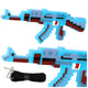 Pixel Rifle Weapon Lights Sounds Blue 39cm