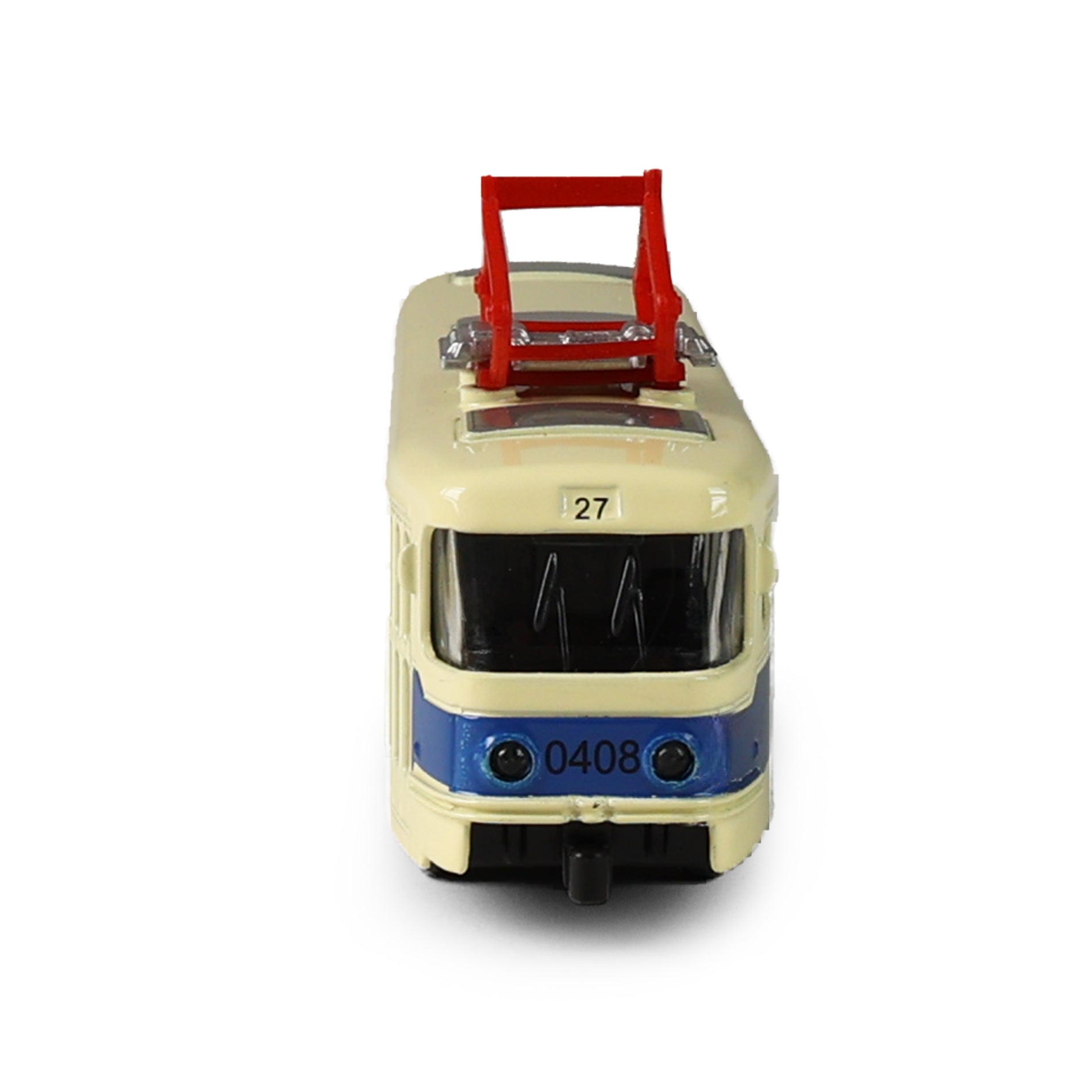 Kovová česká Retro električka Modrá 16 Cm Praha