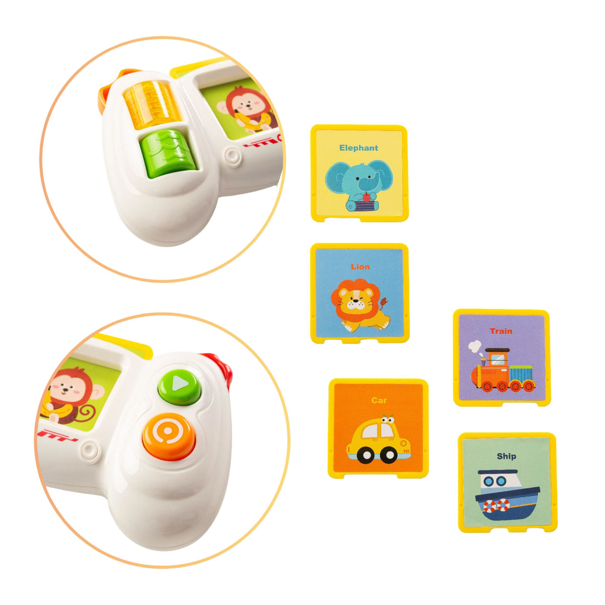 Interactive Educational Pad Console With Cards Lights And Sounds