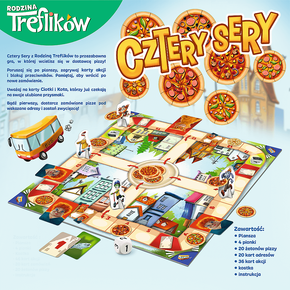 Board Game - Four Cheeses – Treflik Family – Trefl 02282