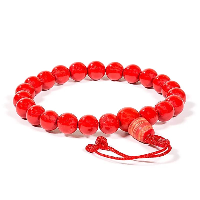 Mala/bracelet Coral 21 Beads Adjustable --set Of 2 Pcs - 0.8 Cm
