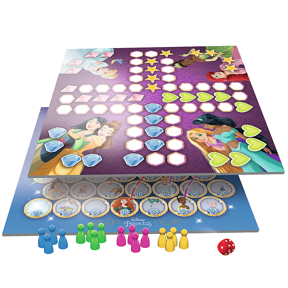 Jogo 2 em 1 Homem Chinês / Cobras e Escadas - Princesa Disney Princesa Trefl 02418
