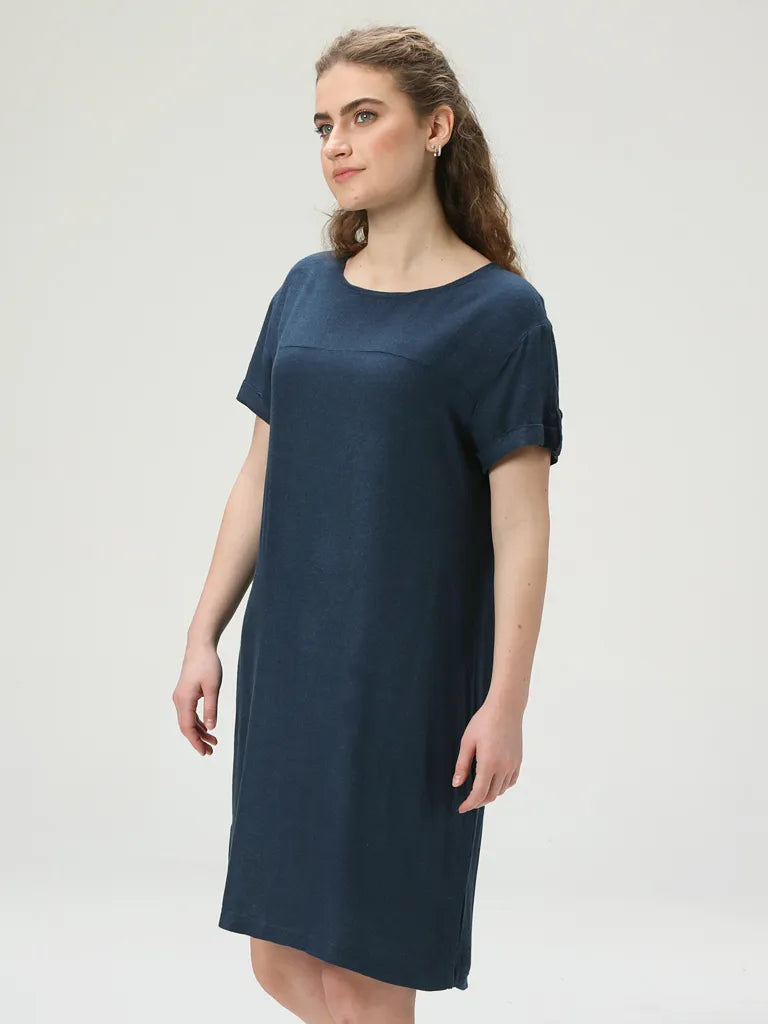Damenkleid Loap Nebraska Blau