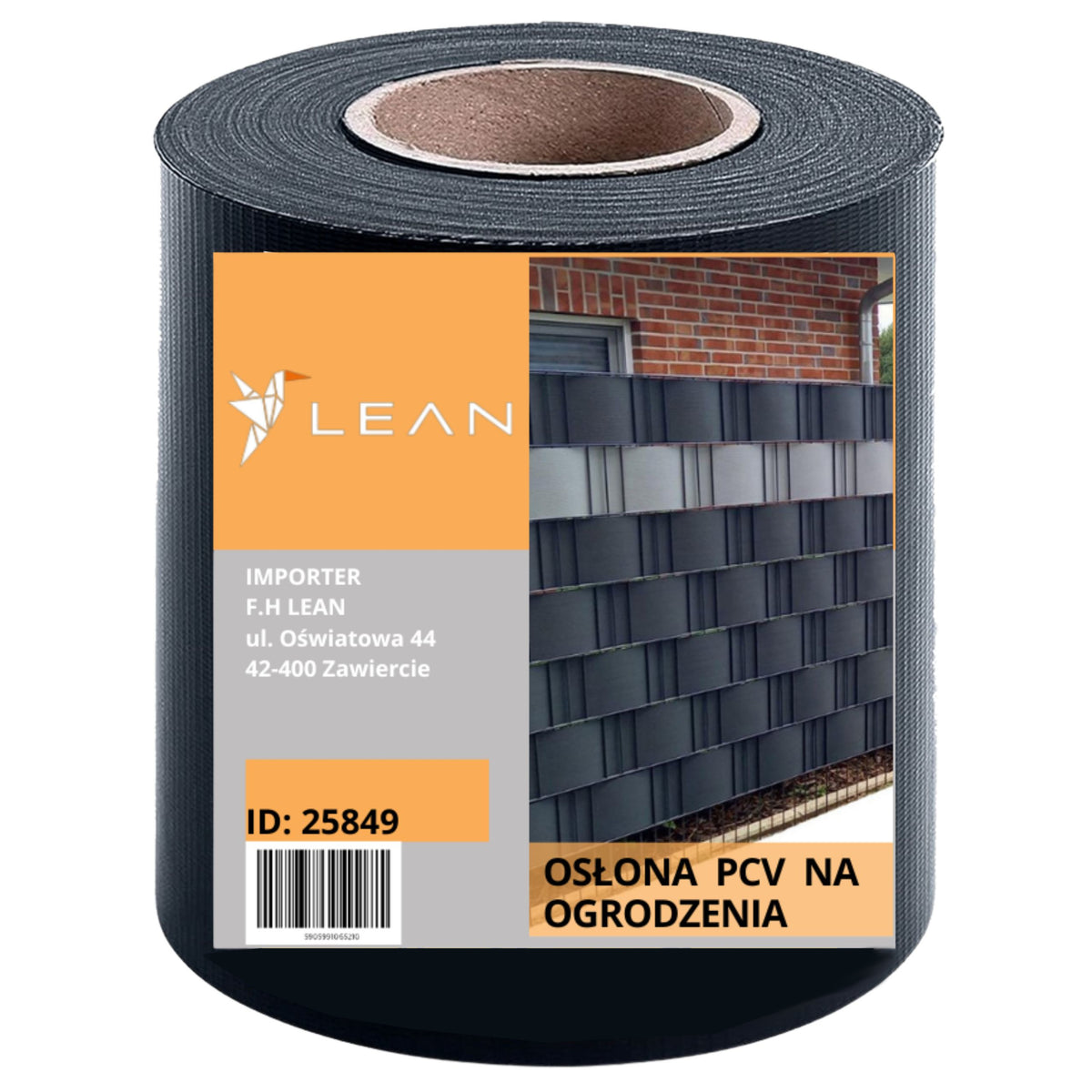 Uv Protection Fence Tape 20 Clips Gray 450 G/m² 19x35m