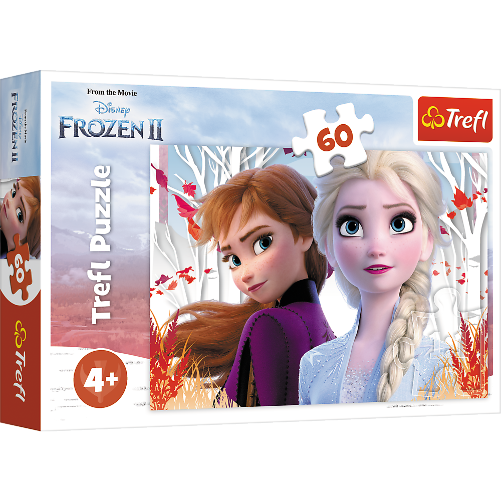 Puzzle - 60 - The Magic World Of Anna And Elsa Trefl 17333