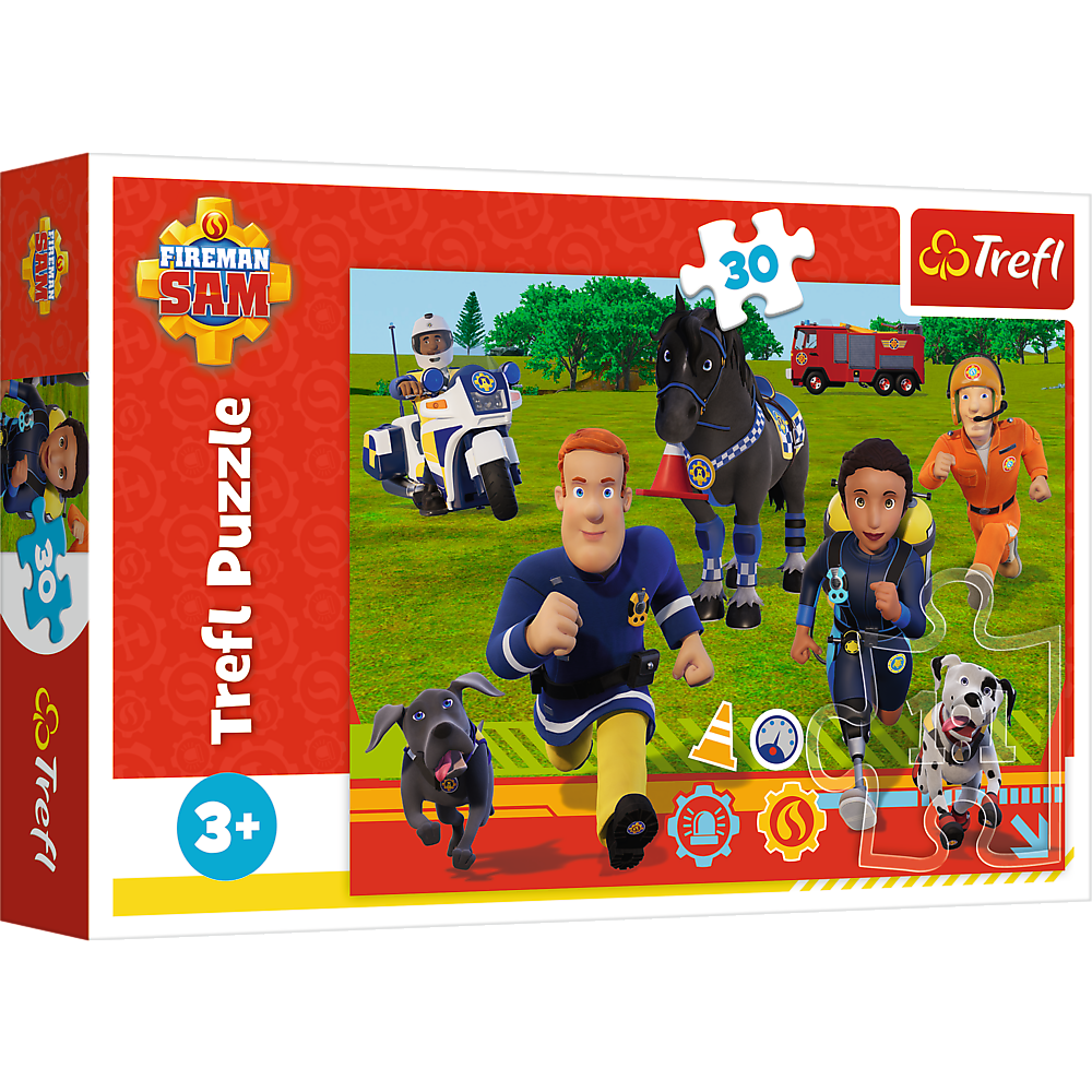 Puzzle - 30 - Ready To Help Fireman Sam Trefl 18297