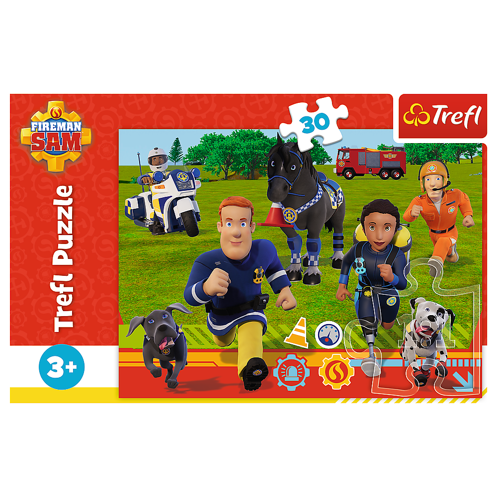 Puzzle - 30 - Ready To Help Fireman Sam Trefl 18297