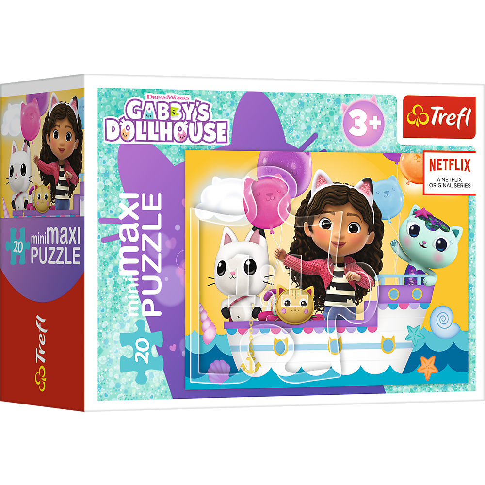 Puzzle - 20 Minimaxi - Colorful Day With Gabby - Trefl 56041