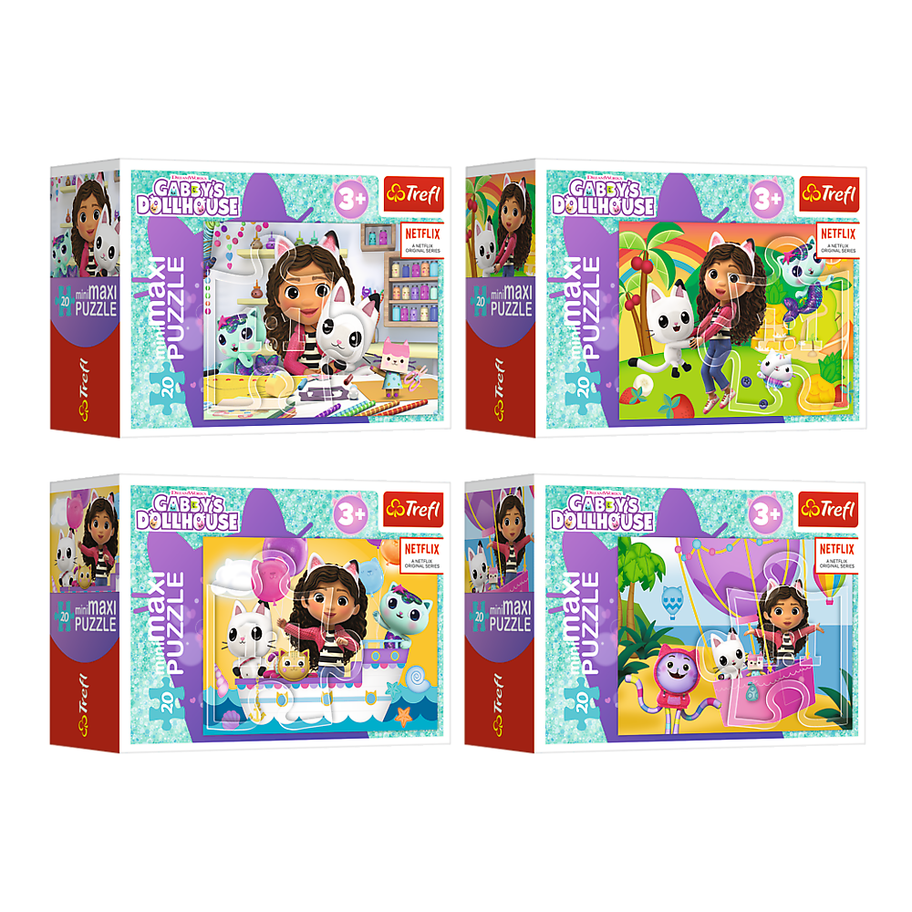 Puzzle - 20 Minimaxi - Colorful Day With Gabby - Trefl 56041