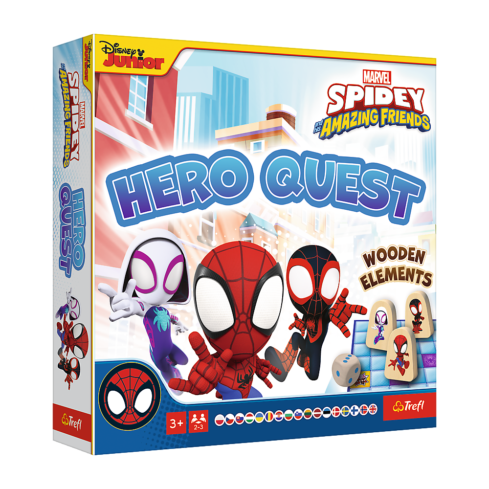 Jogo de tabuleiro do Homem-Aranha Hero Quest Spidey Trefl 02436