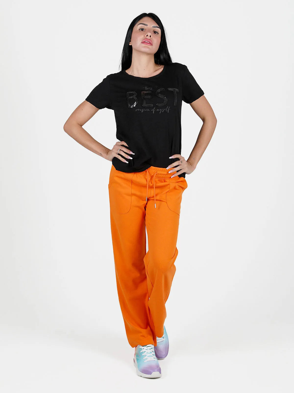 Damen-Trainingsanzug von The People Rep. lea orange orange 2xl