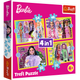 Puzzle - 4 In 1 - Happy World Of Barbie Trefl 34626