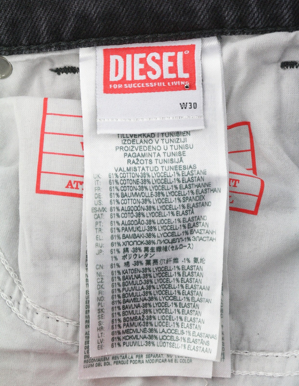 Diesel 1995 D-sark 09g19 Pánske Jeansgrey Faded Distress Slim Rrp225