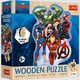 Puzzle - 50 Puzzle Drewniane Konturowe - Przygody Avengers Trefl 20256