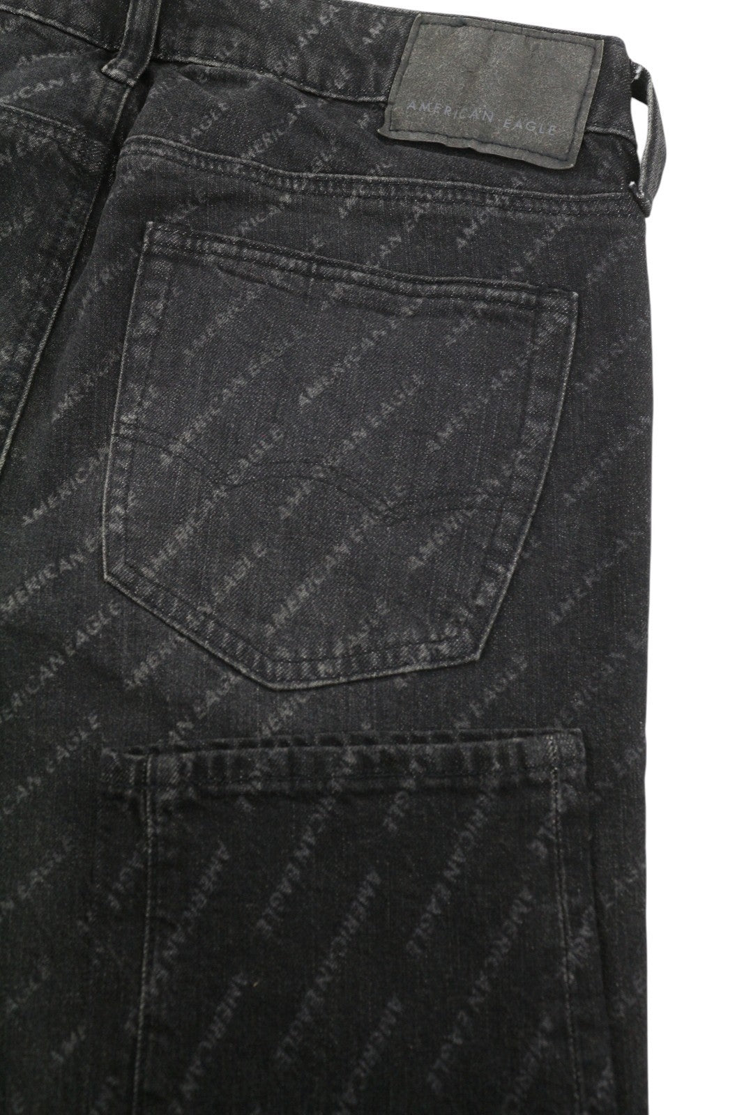 American Eagle Outfitters Skinny Black Wash HerrenjeansAllover-Logo