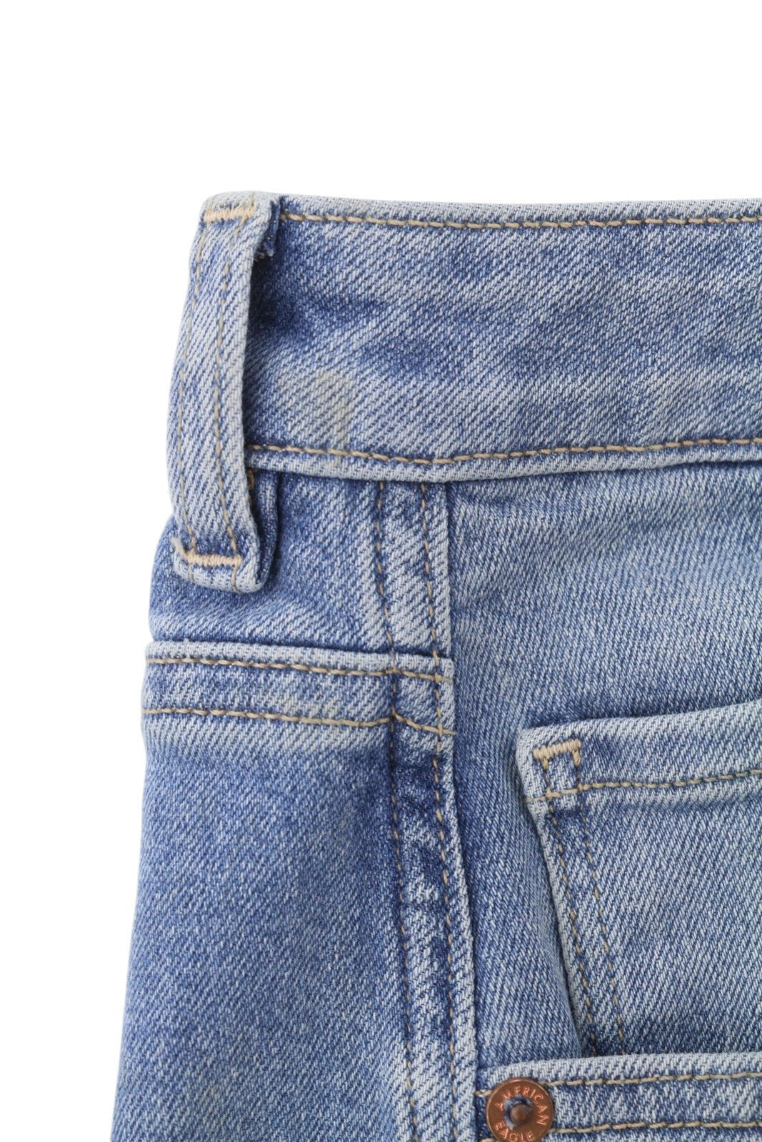 American Eagle Outfitters Stretch Mom Dames Jeanswashed Blauw