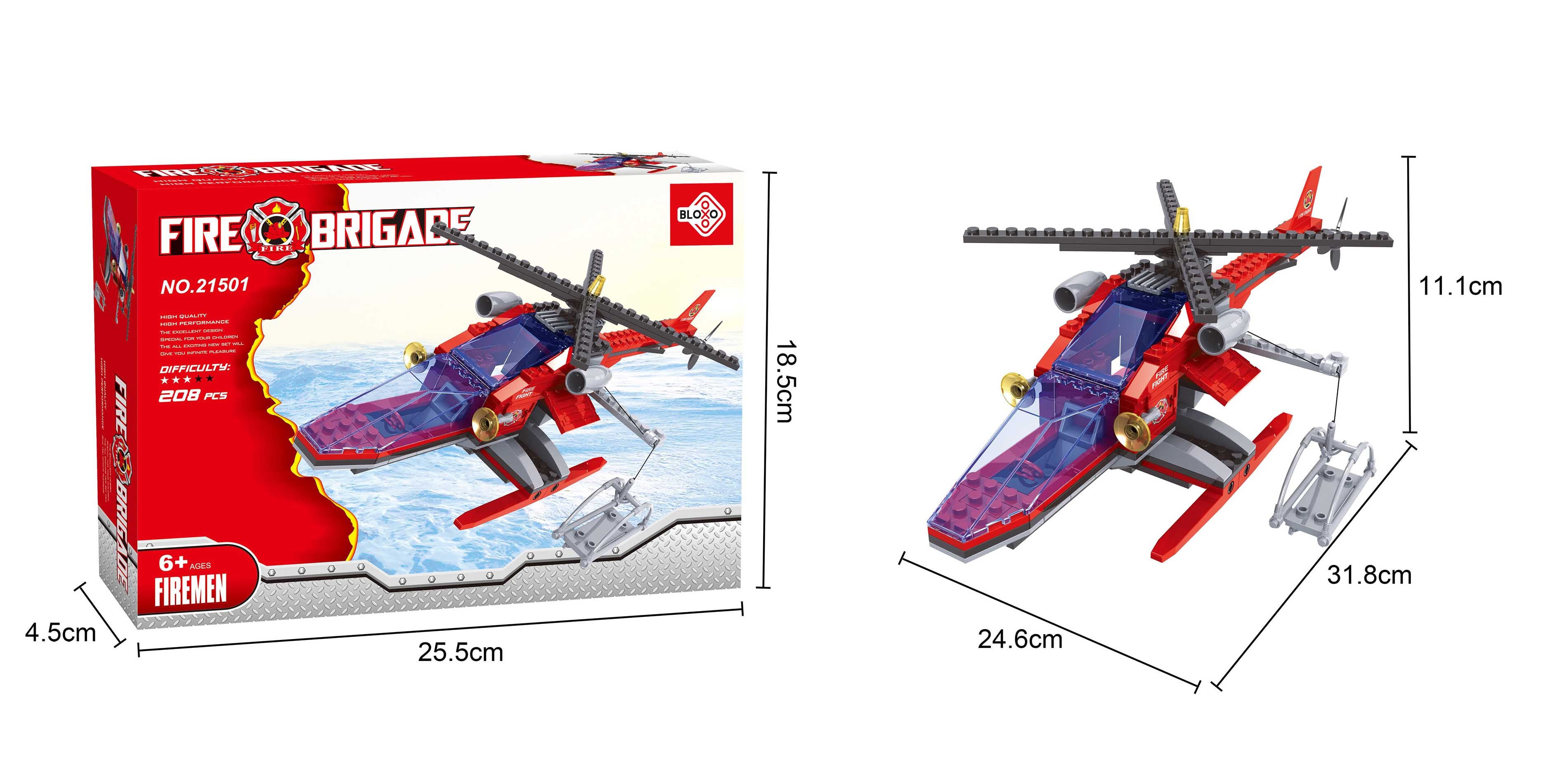 Stavebnica hasičov Blox 168 ks