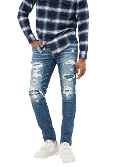 American Eagle Outfitters Airflex+temp Tech Hommes Jeansdistress Skinny