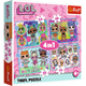 Puzzle - 4w1 - Poznaj Laleczki / Mga Lol Surprise! Trefl 34613