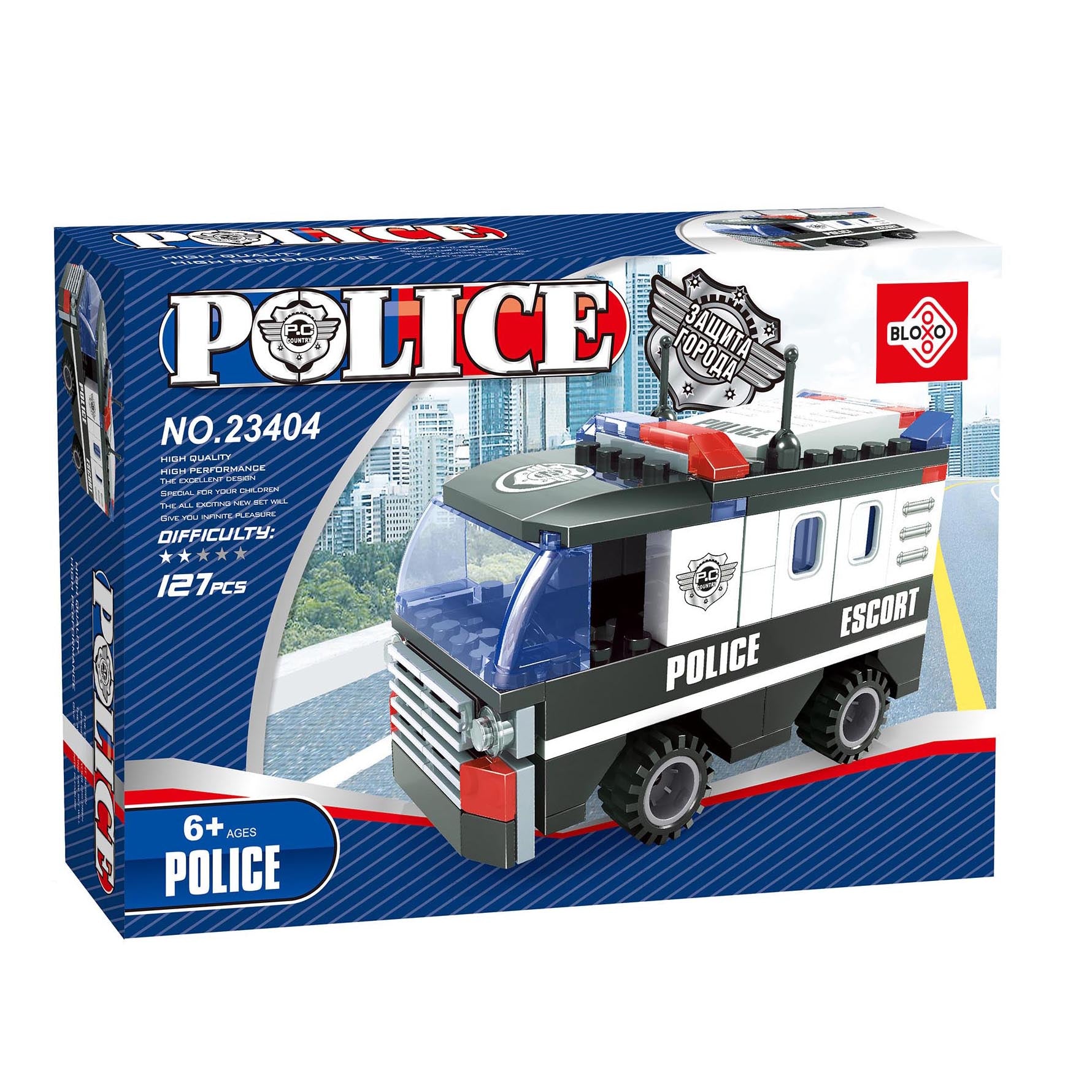 Policajná stavebnica Bloxo 106 ks
