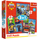 Puzzle 3in1 - Fireman Sam Day Trefl 34868