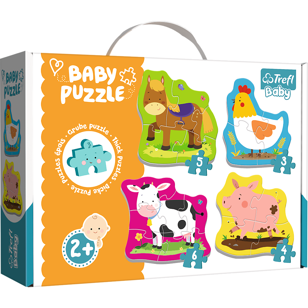 Puzzle - Baby Classic - Animale La Tara - Trefl Baby 36070