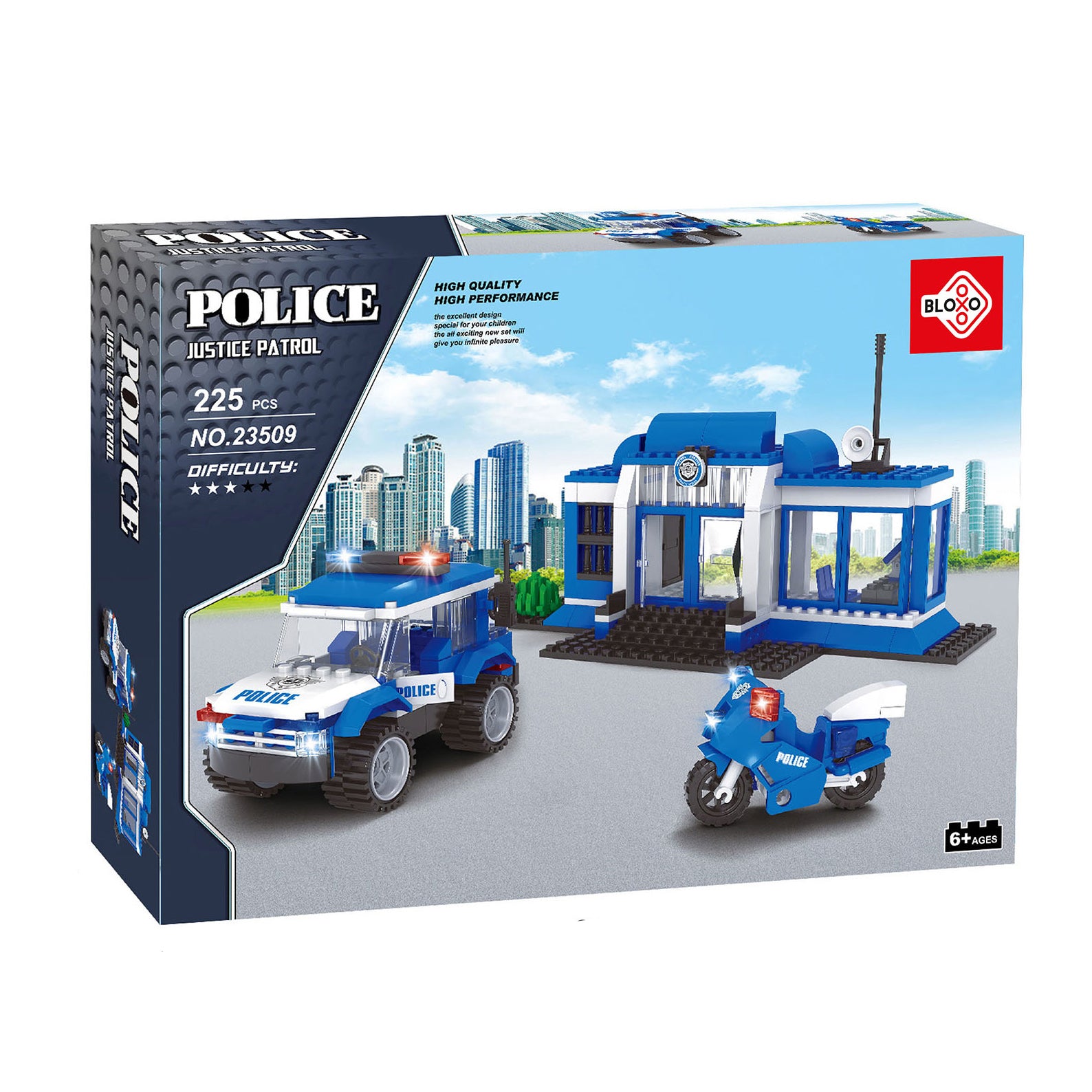 Policajná stavebnica Bloxo 194 ks