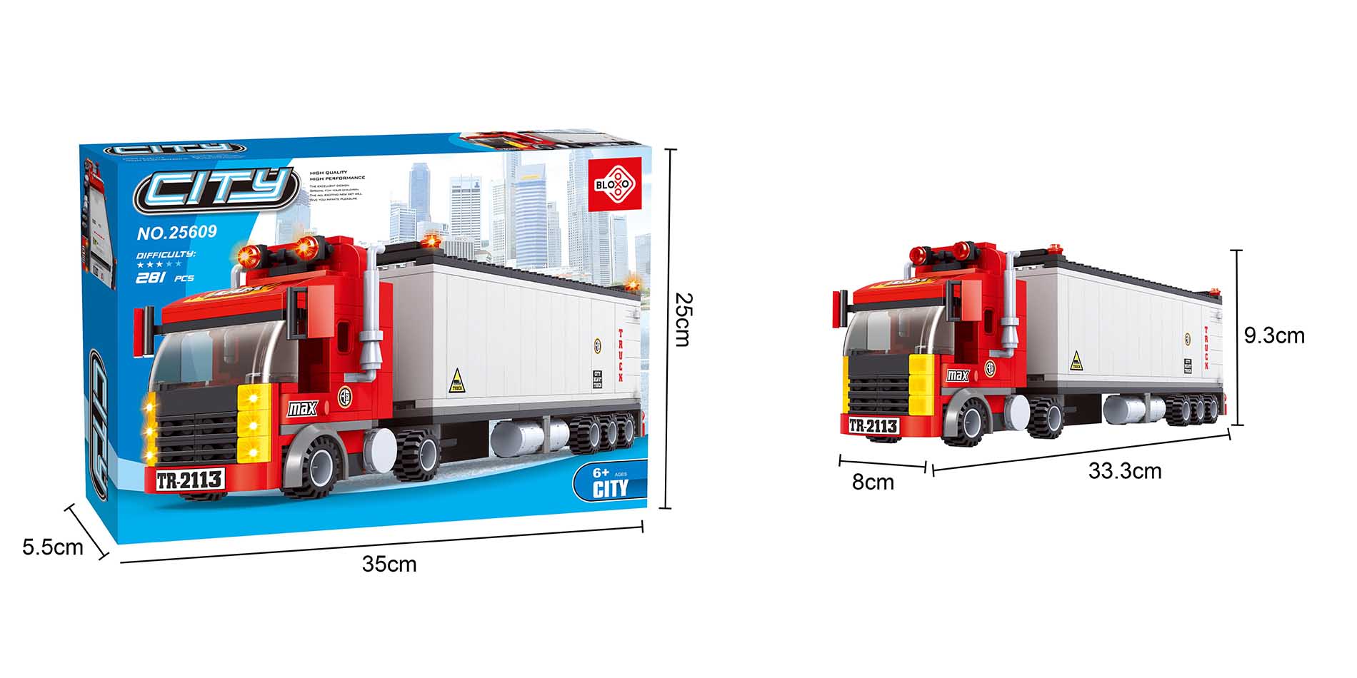 Stavebnica Blox Truck 271 ks