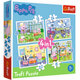 Puzzle - 4en1 - Recuerdos Navideños / Peppa Pig Trefl 34359