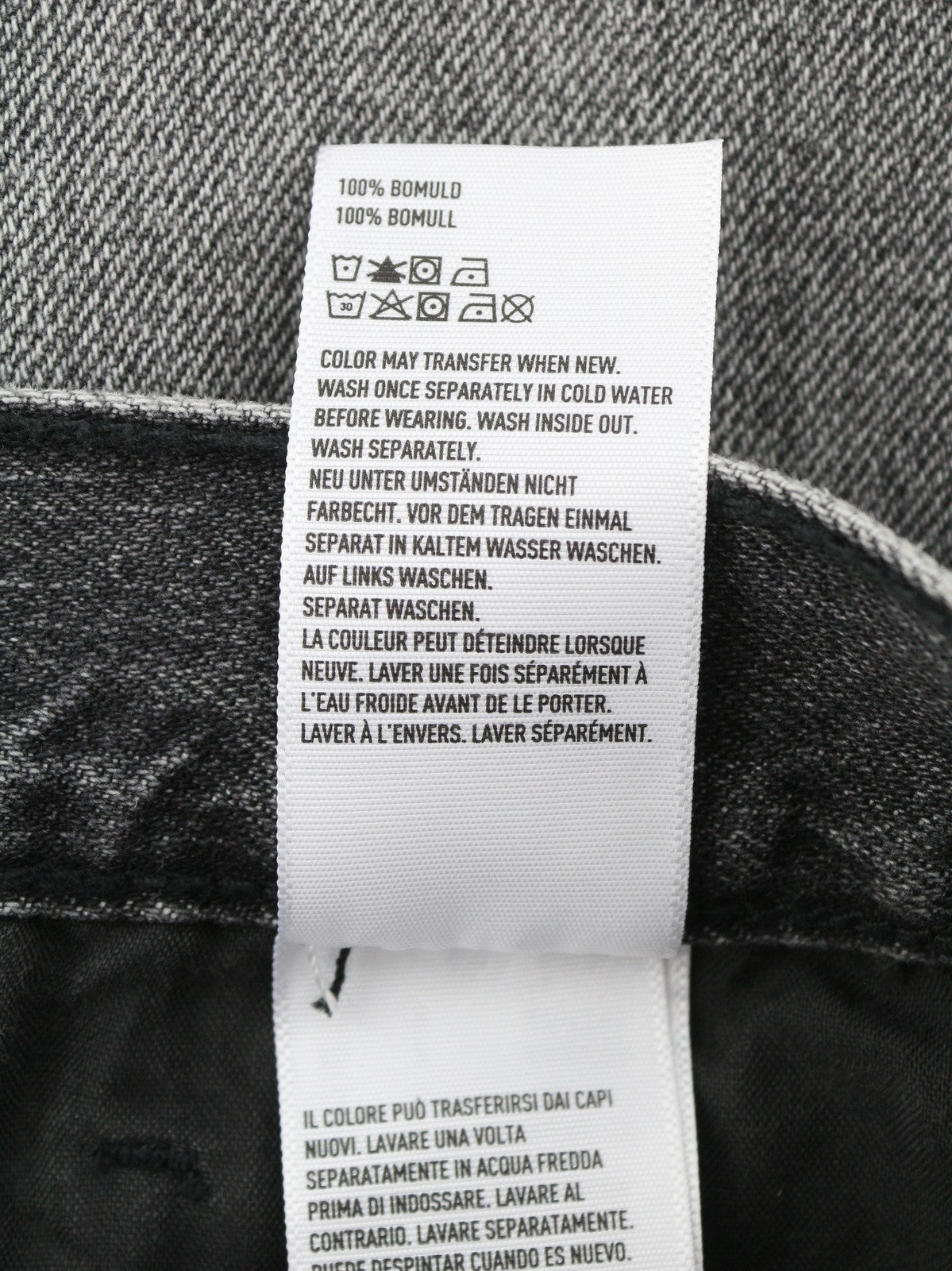 American Eagle Outfitters Mom Mulheres Jeans cinza escuro rasgado tornozelo