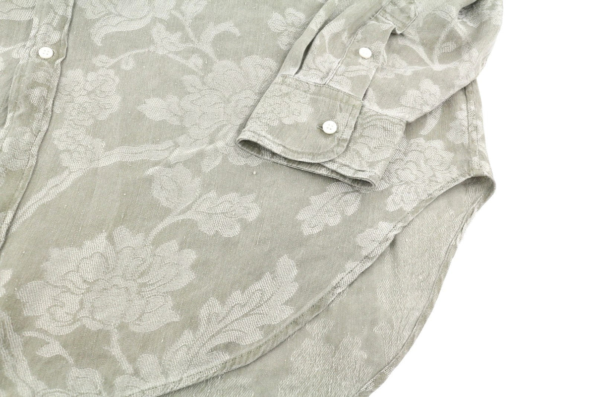 R13 Vestido Camisero Jumbo Mujer Dressolive Mezcla De Lino Floral Rrp1295 Ps26