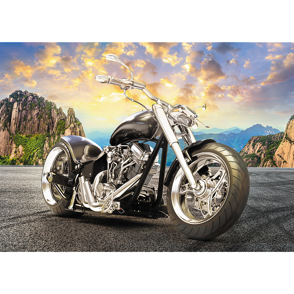 Puzzle 500 Pcs. Black Motorcycle 37384