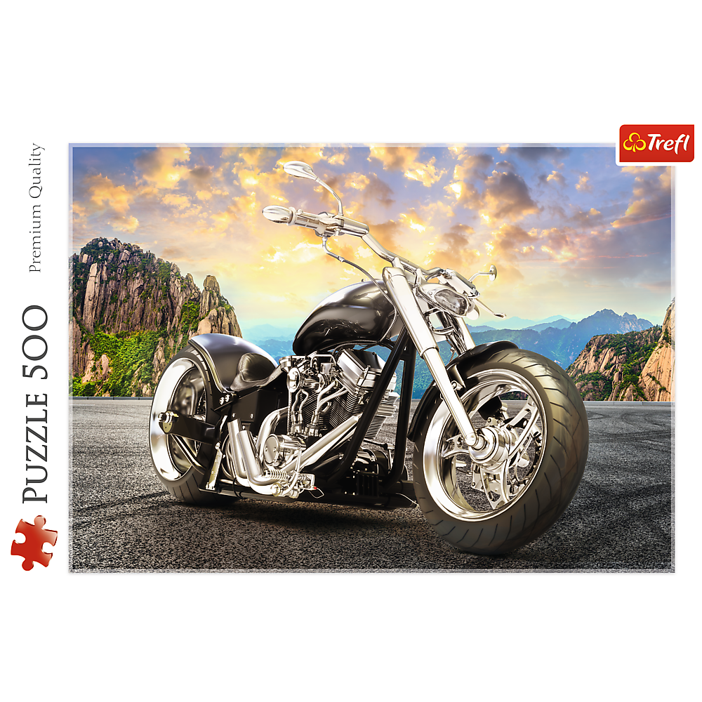 Puzzle 500 Pcs. Black Motorcycle 37384