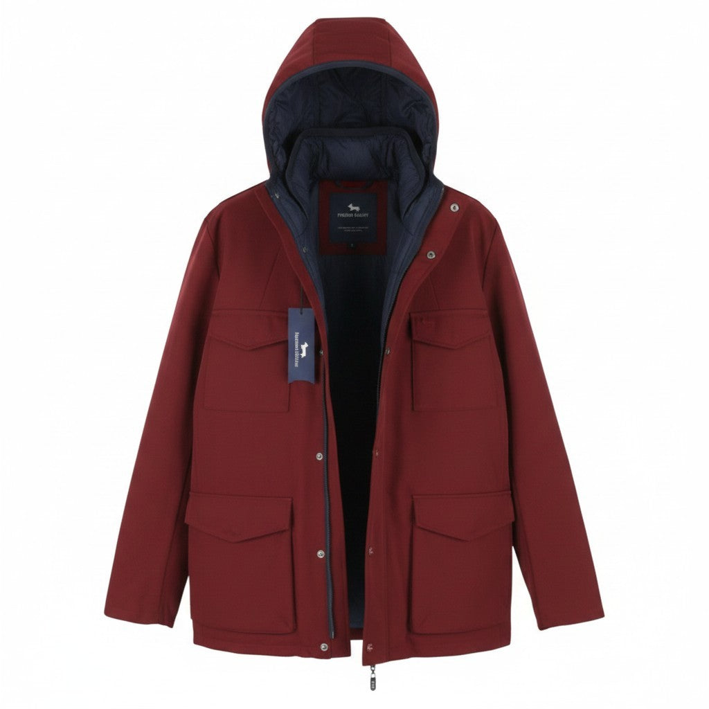 Burgundy Polyester Jacket
